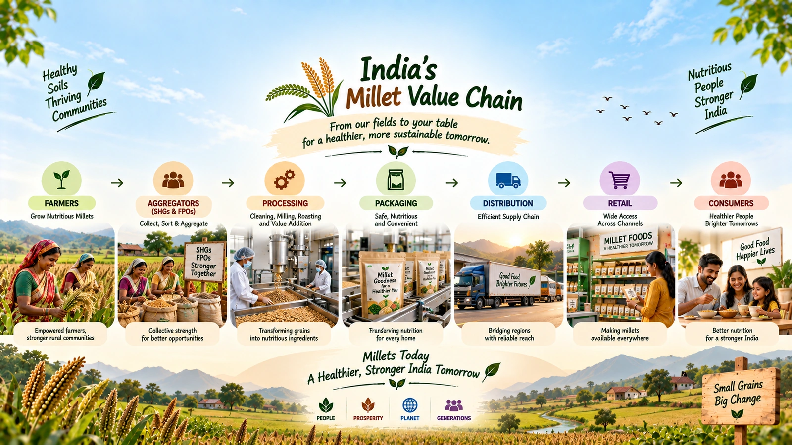 India's Millet Value Chain — millet knowledge guide